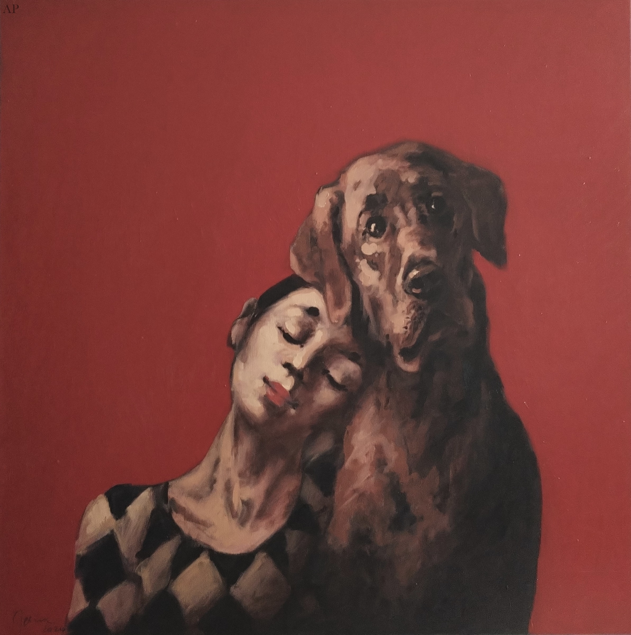 pictura in ulei pe panza ,Noi doi - Pictură contemporană - București