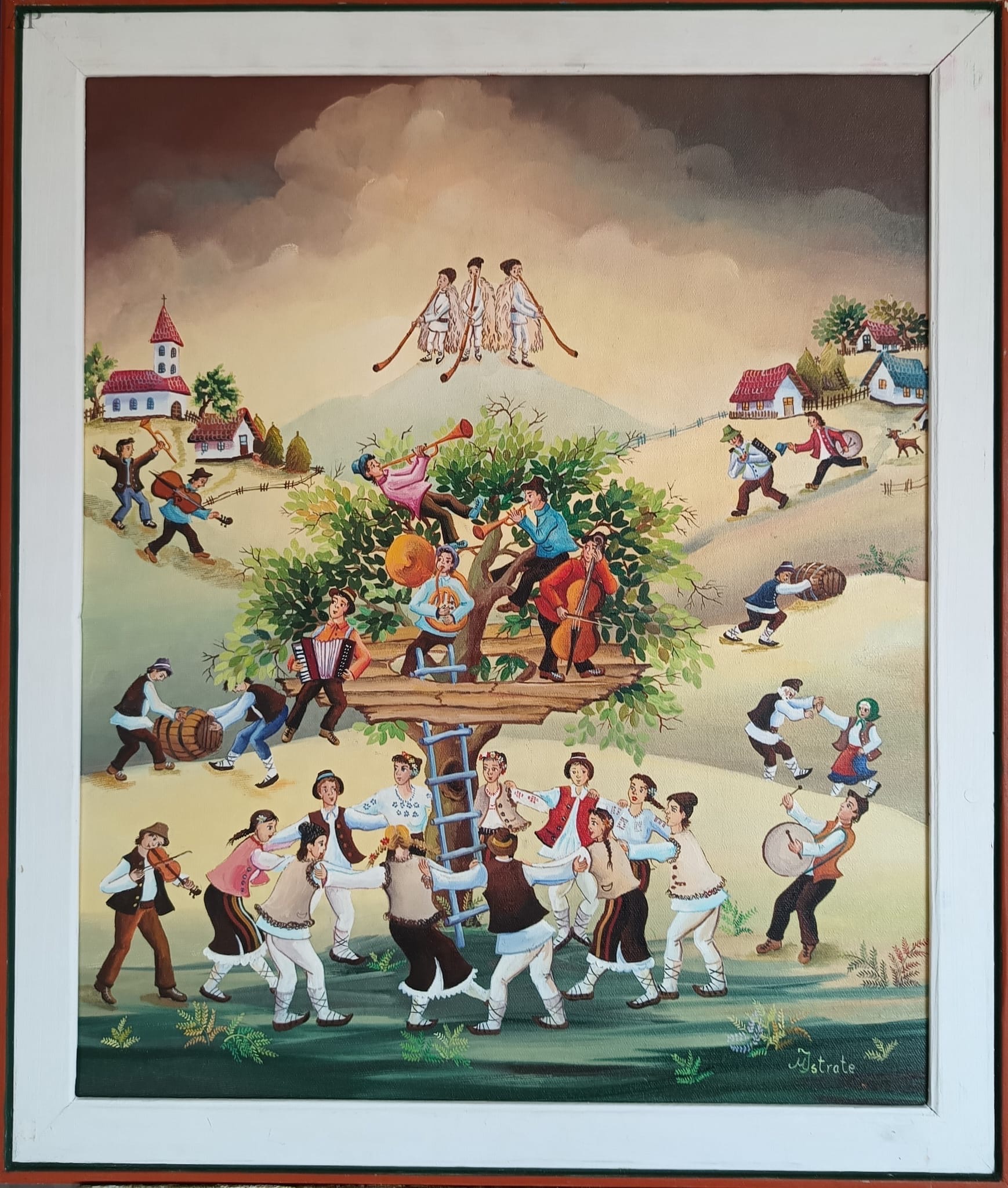 Hora din strabuni - Maricela Istrate - Pictură contemporană - Vaslui