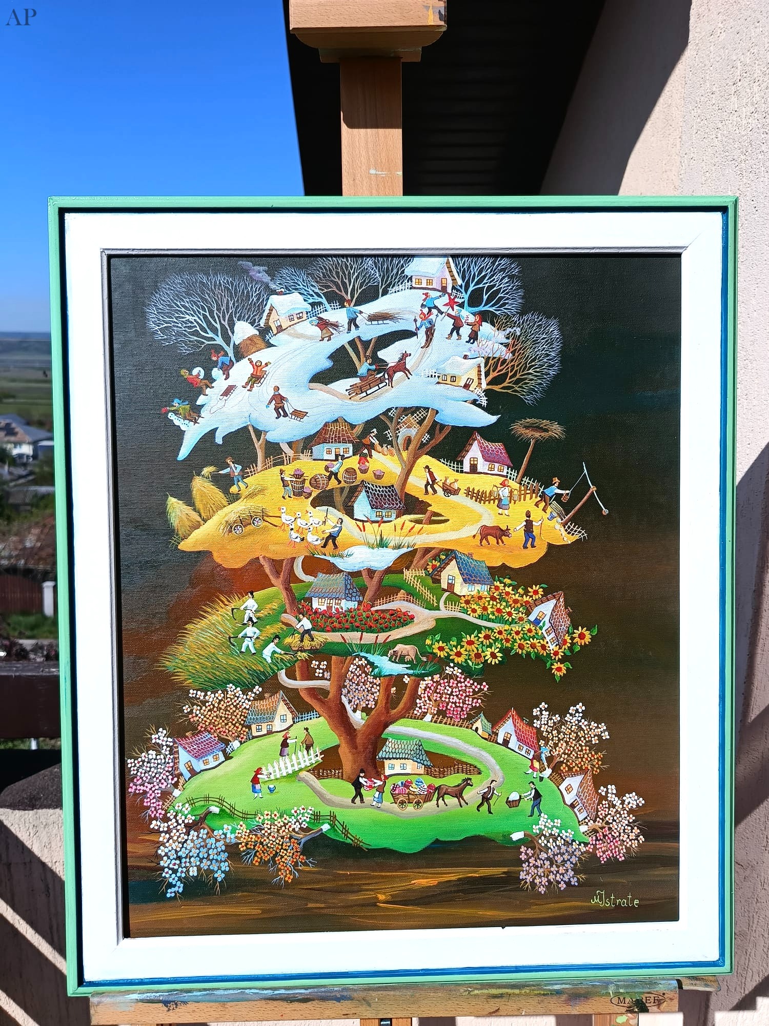Anotimpurile 2 - Maricela Istrate - arta naiva - Pictură contemporană - Vaslui