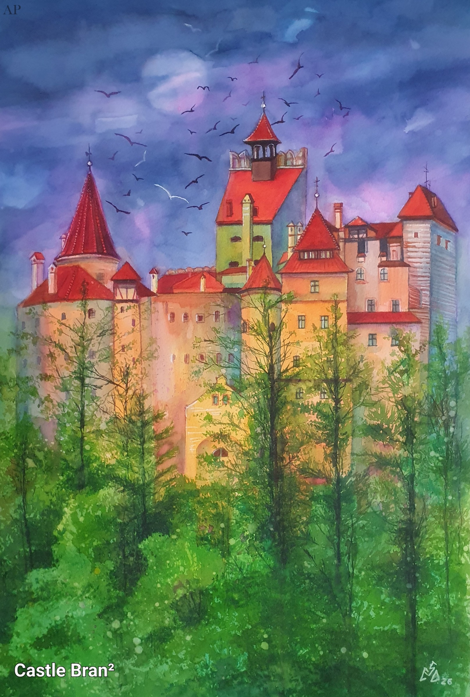 Pictură Castelul Bran 2 - Pictură contemporană - București