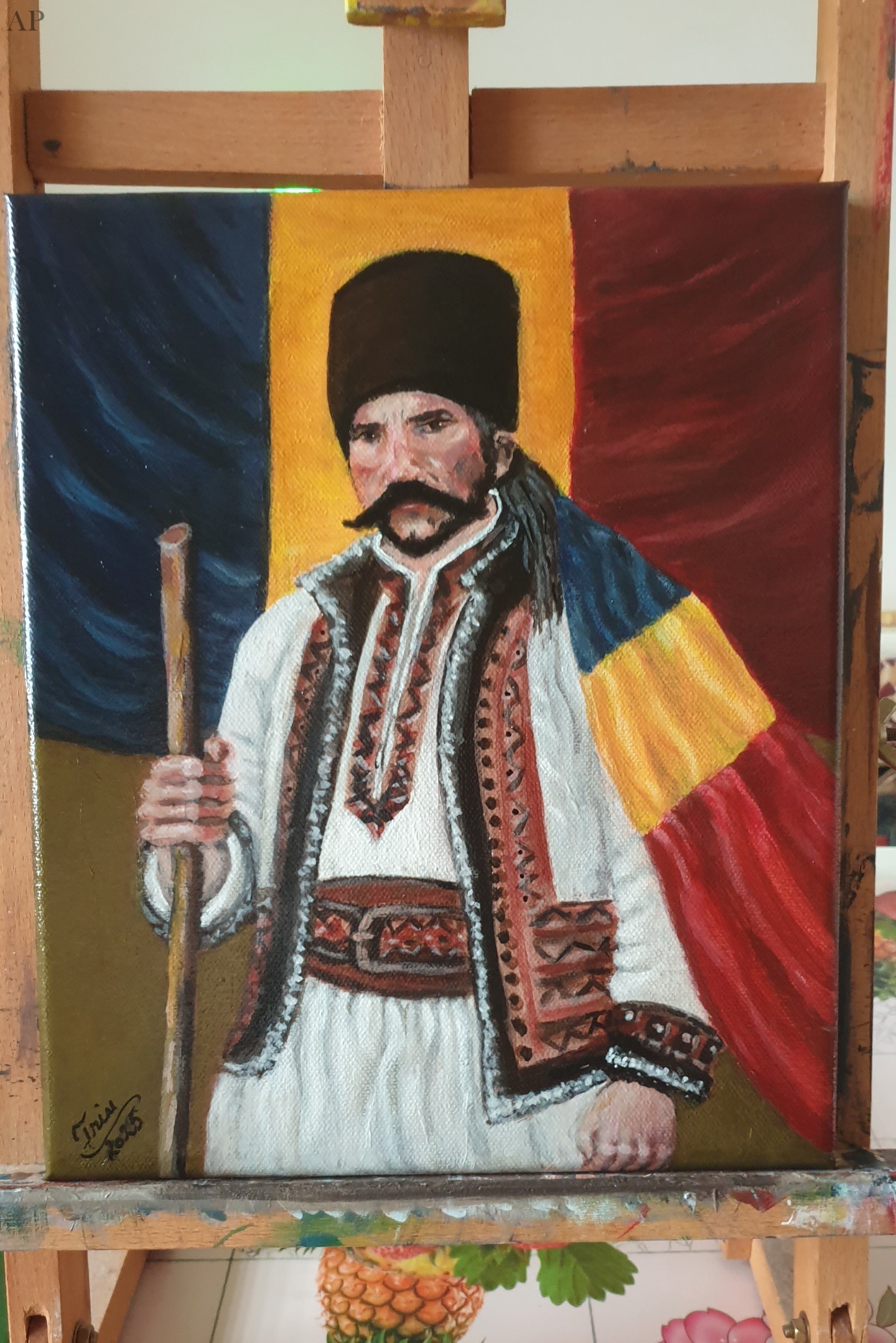 Apărătorul Gliei - Pictură contemporană - Alba
