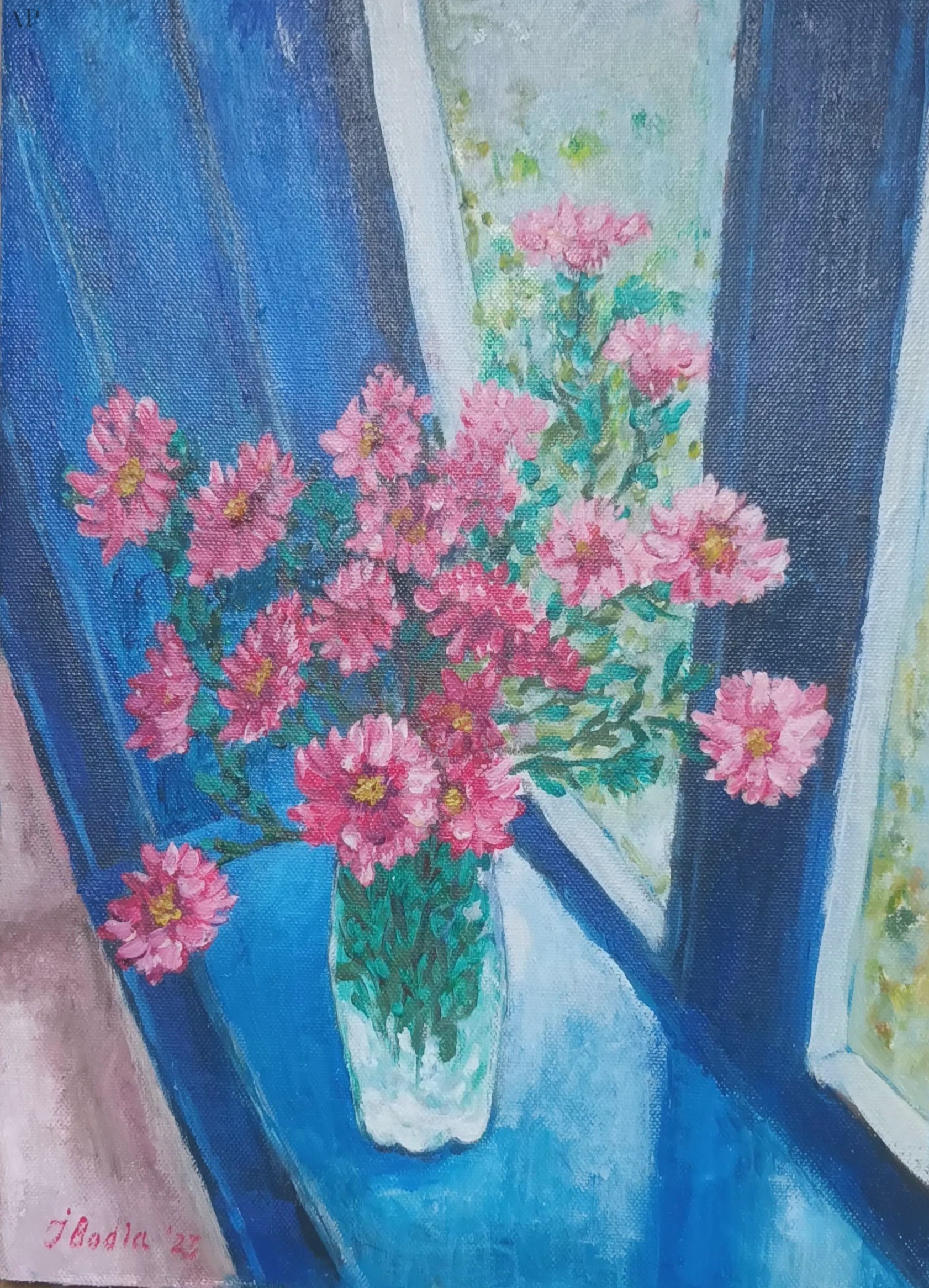 Ioan Bodea. La fereastră în casa veche. - Pictură contemporană - Iași