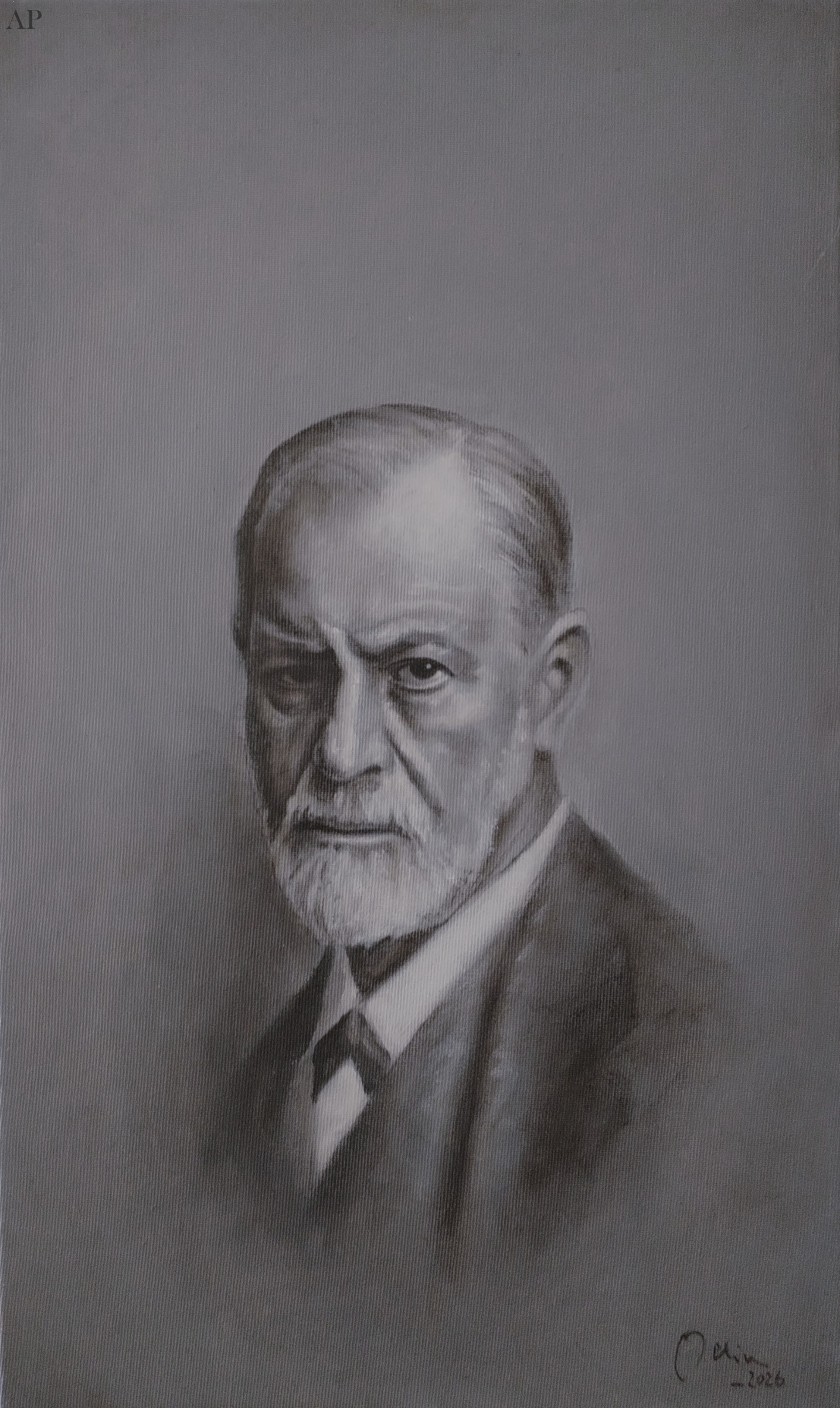 Sigmund Freud - Pictură contemporană - București