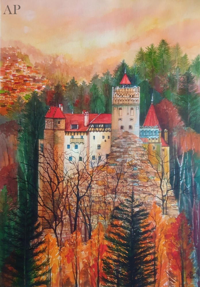 Pictura Castelul Bran 1 - Pictură contemporană - București