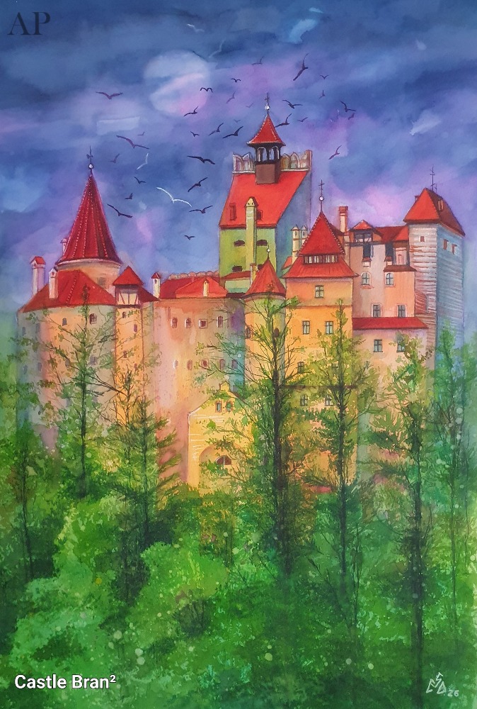 Pictură Castelul Bran 2 - Pictură contemporană - București