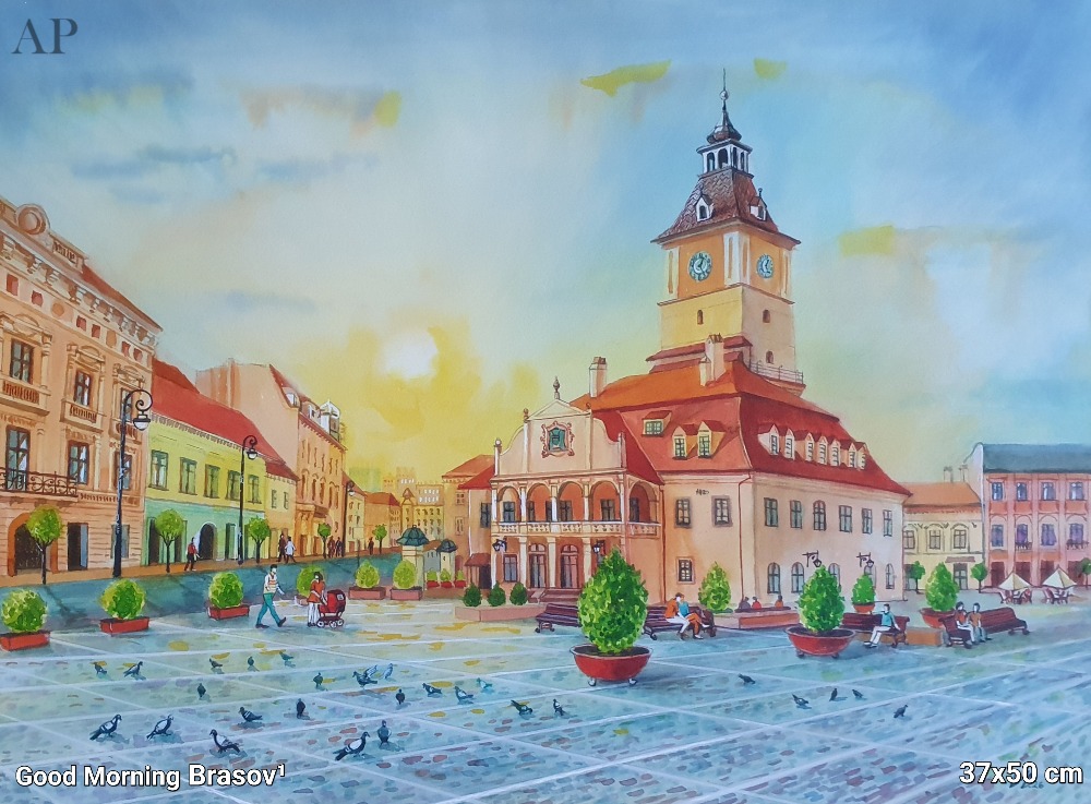 Good Morning Brasov 1 - Pictură contemporană - București