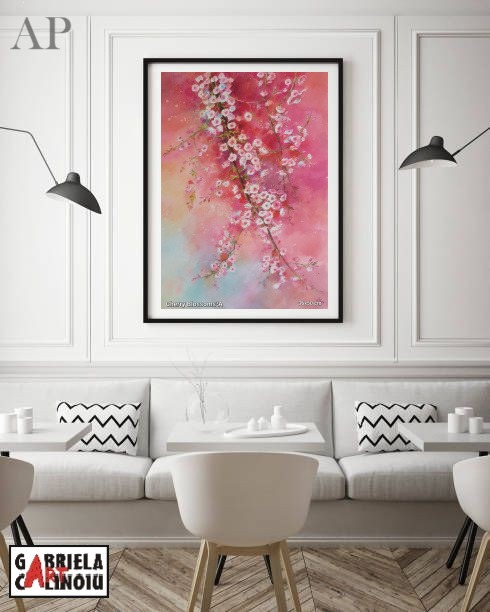 Cherry Blossom 3A - Pictură contemporană