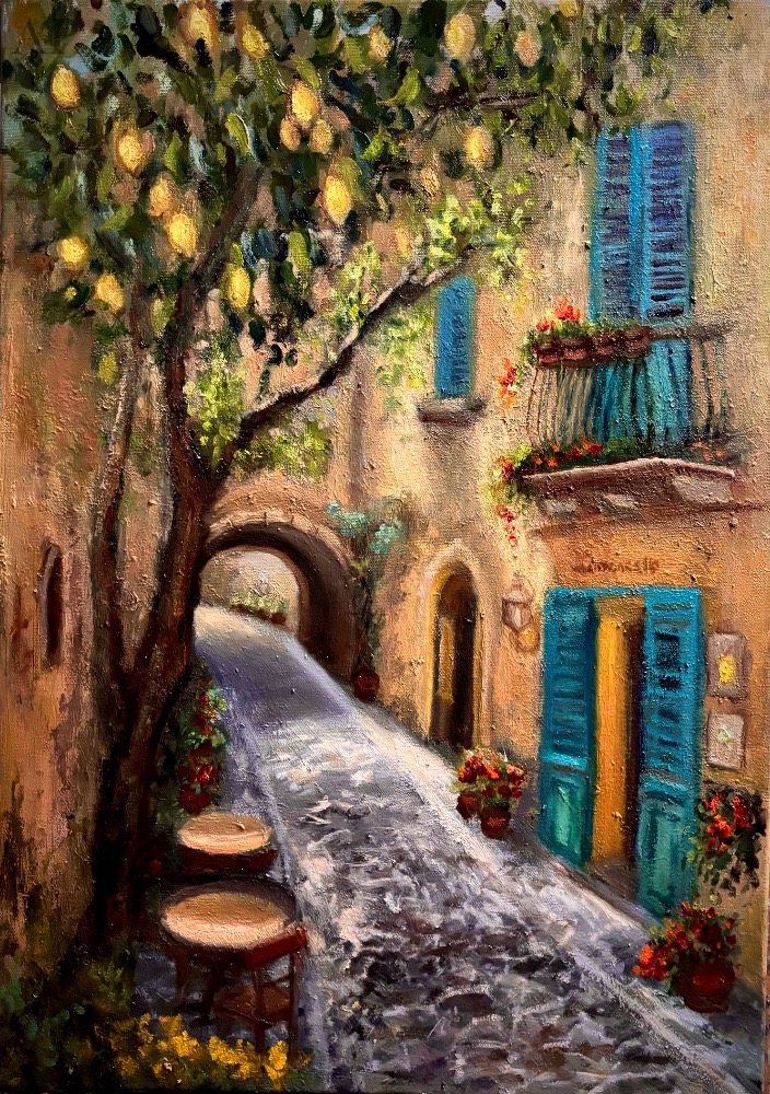 Limoncello-pictură ulei - Pictură contemporană - Cluj