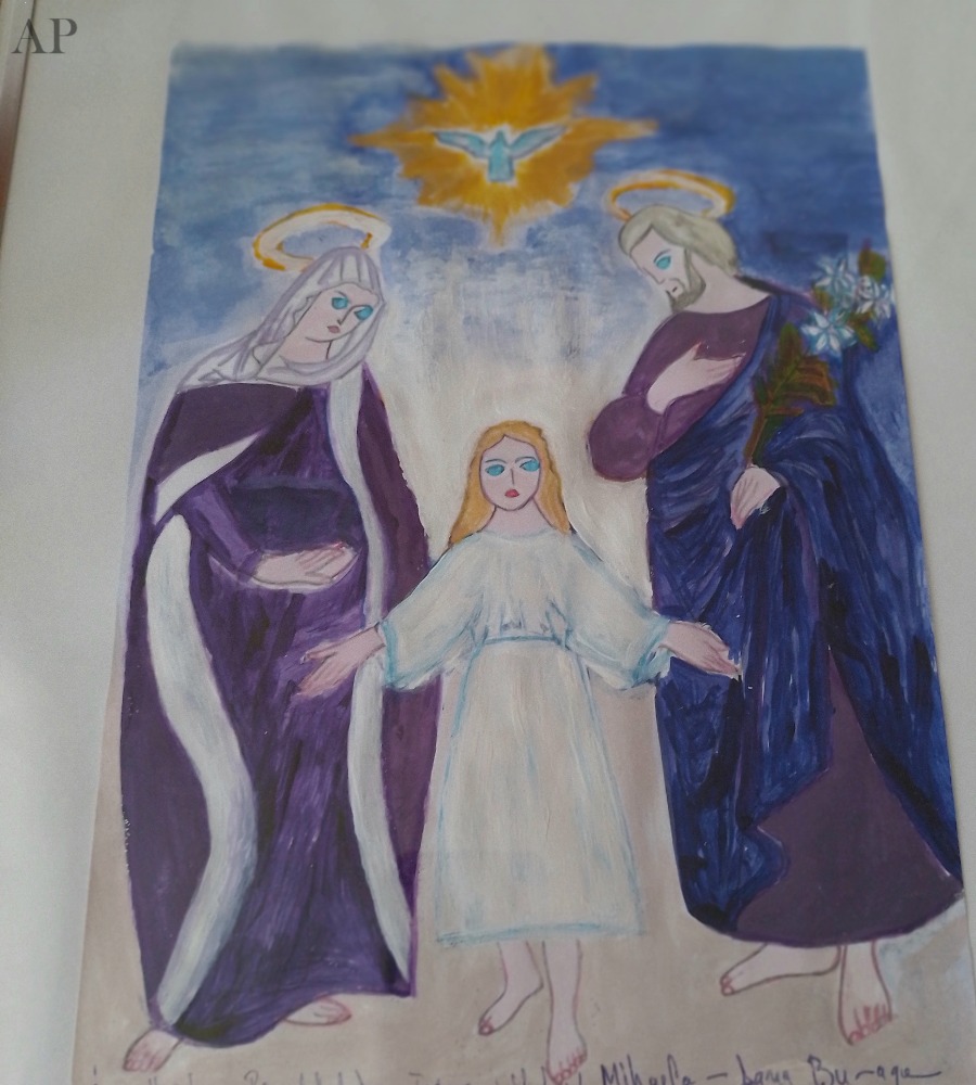ISUS HRISTOS COPIL CU PORUMBEL,SFANTA FECIOARA MARIA SI SFANTUL IOSIF//ARHANGHELUL MIHAIL//ARHANGHELII MIHAIL SI GABRIEL - Lucrări cu temă religioasă - Iași