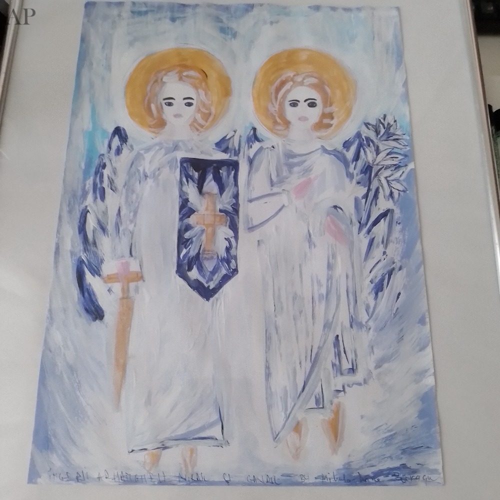 ISUS HRISTOS COPIL CU PORUMBEL,SFANTA FECIOARA MARIA SI SFANTUL IOSIF//ARHANGHELUL MIHAIL//ARHANGHELII MIHAIL SI GABRIEL - Lucrări cu temă religioasă