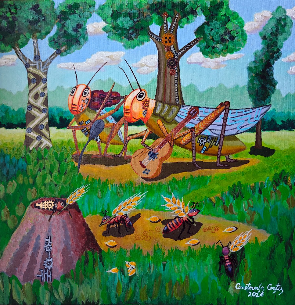 Fabula bionantică - Constanța Crețu - Pictură contemporană - Sibiu