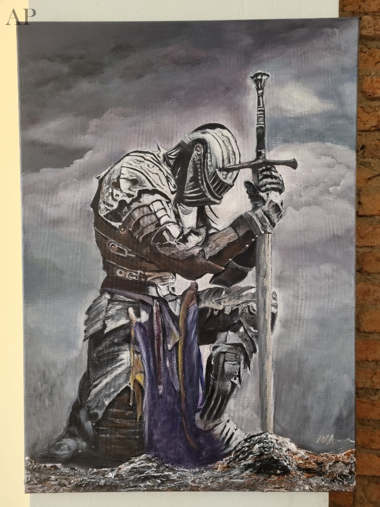 Cavaler Dark Souls - Pictură contemporană - Brașov