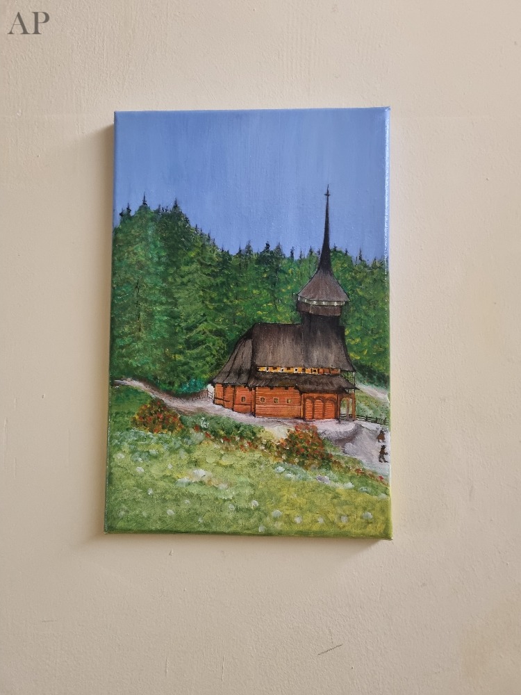 Biserica din Poiana Brașov - Pictură contemporană - Brașov