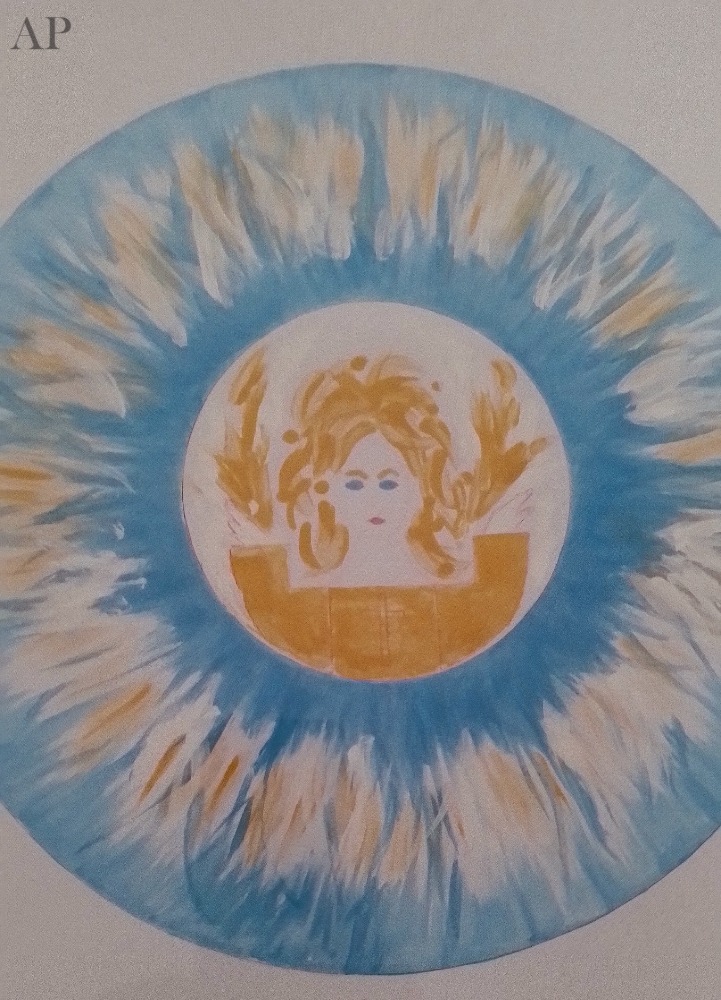 MIHAELA-DANA BURAGA. INGERUL-IRIS,INGERUL-LACRIMA. ACRILIC. 2025/2026 - Pictură contemporană - Iași