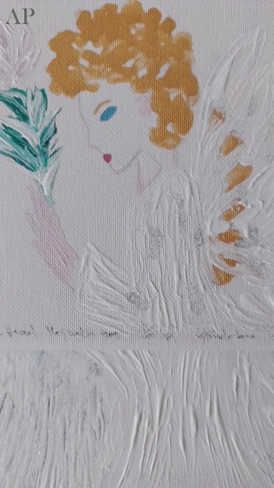 MIHAELA-DANA BURAGA. ANGELS HEART,MAGNOLIA HEART. ACRILIC. 2022 - Pictură contemporană - Iași