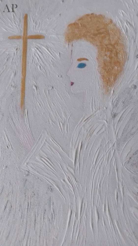 MIHAELA-DANA BURAGA. ANGELS HEART,MAGNOLIA HEART. ACRILIC. 2022 - Pictură contemporană