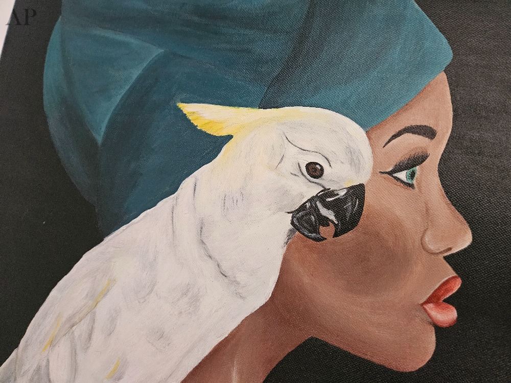 The Whisper of Feathers - by Alexandra Aschilean - Pictură contemporană