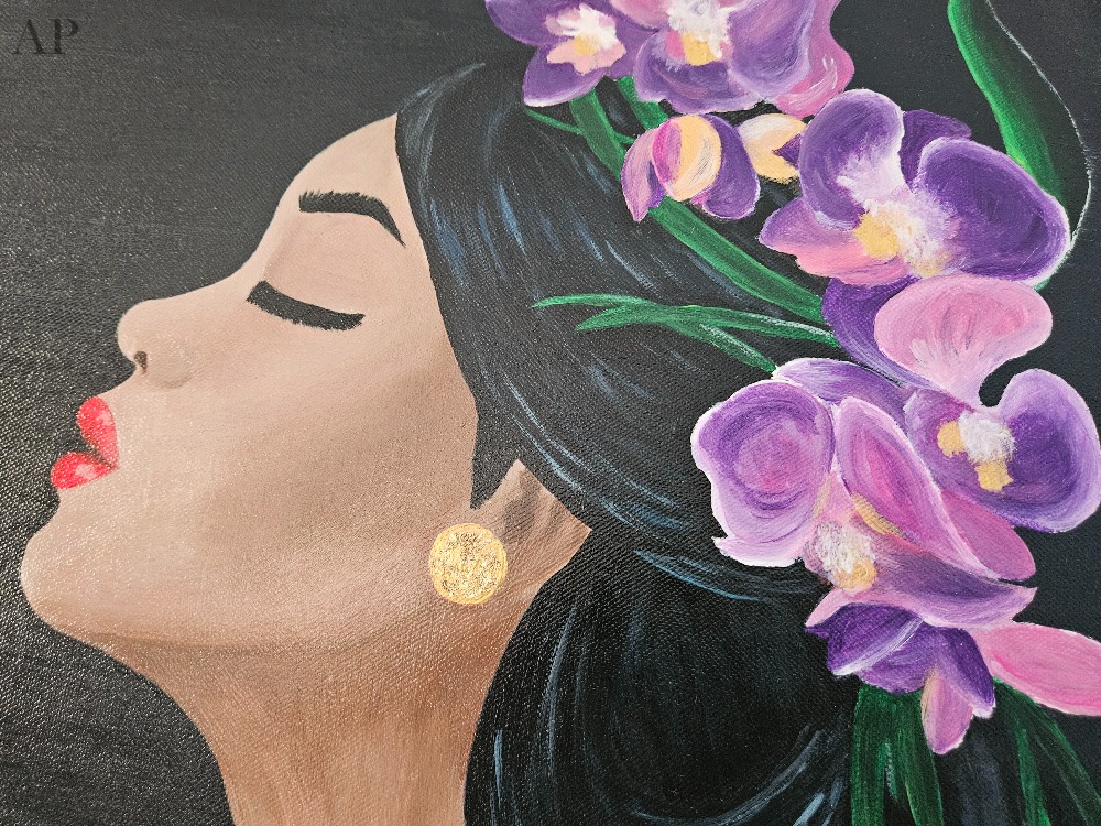 Blooming Silence - by Alexandra Aschilean - Pictură contemporană