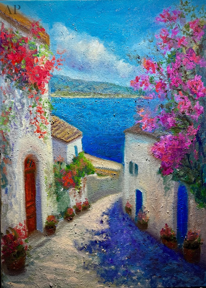 Fereastra spre mare - Pictură contemporană