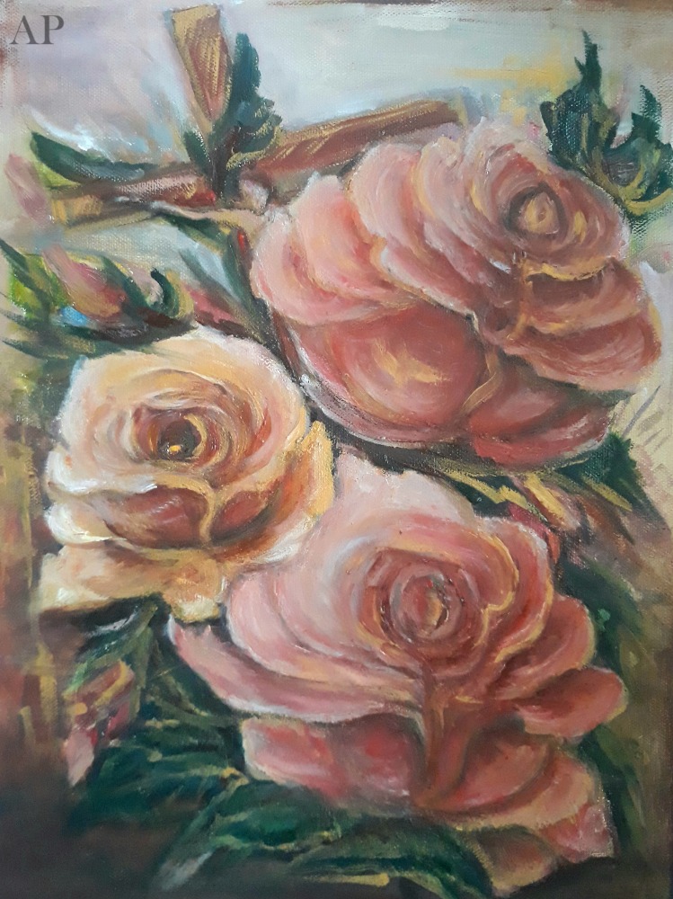 Iubeste-ti crucea - Pictură contemporană - Alba