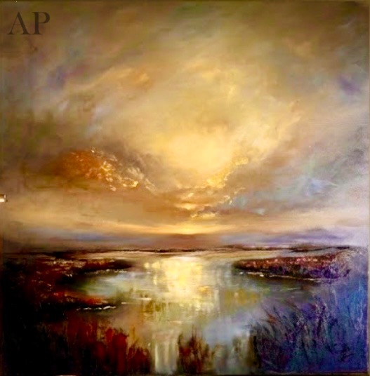 Fall in sienna - Pictură contemporană