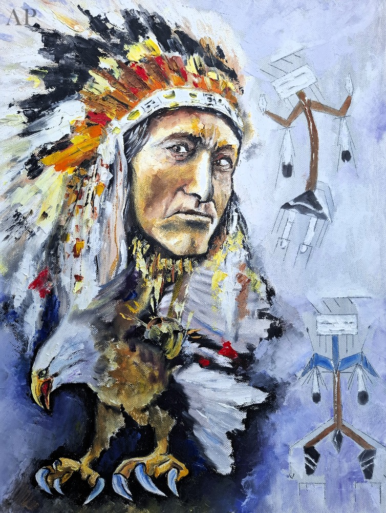Navajo - Pictură contemporană - Brașov