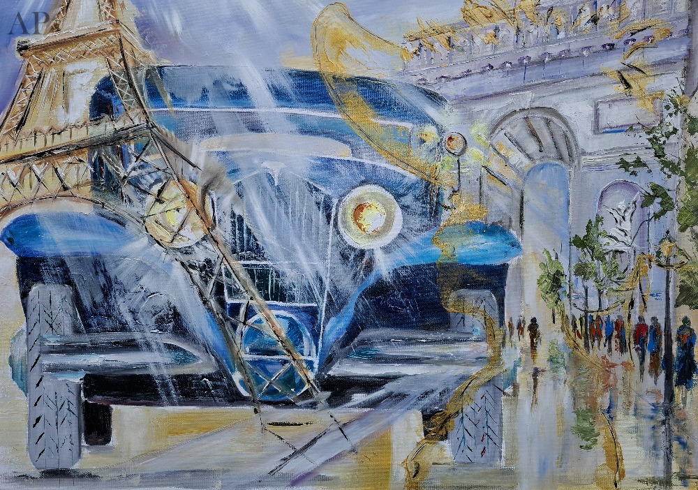 Champs-Élysées - Pictură contemporană - Brașov