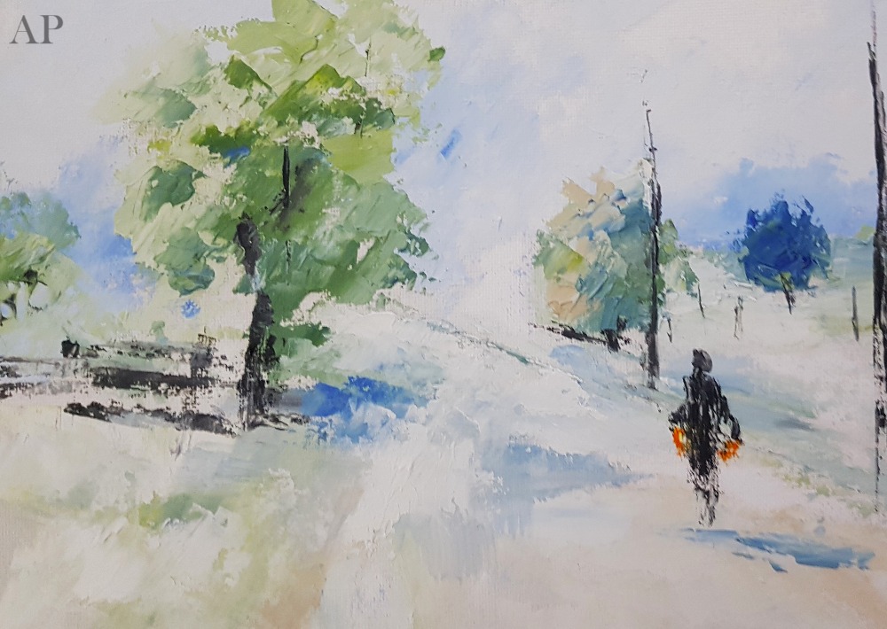 Canicula verii - Pictură contemporană - Brașov