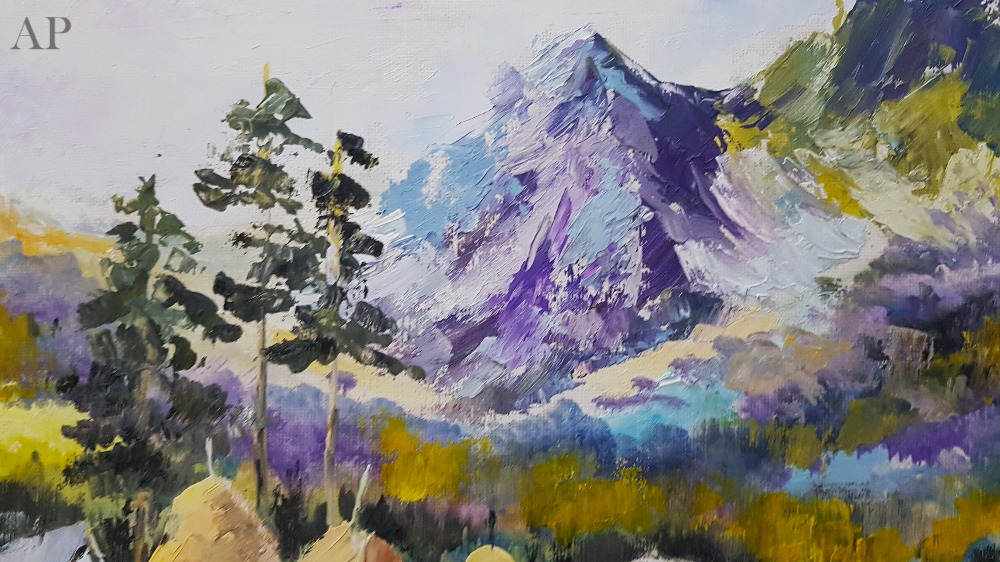 Sat din Făgăraș - Pictură contemporană