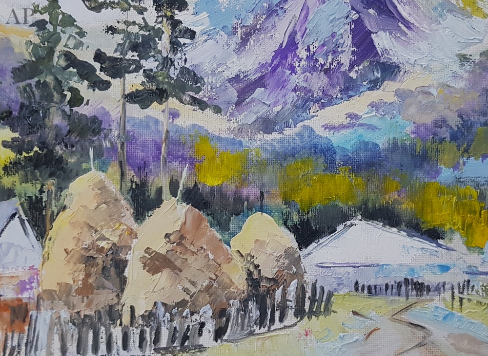 Sat din Făgăraș - Pictură contemporană