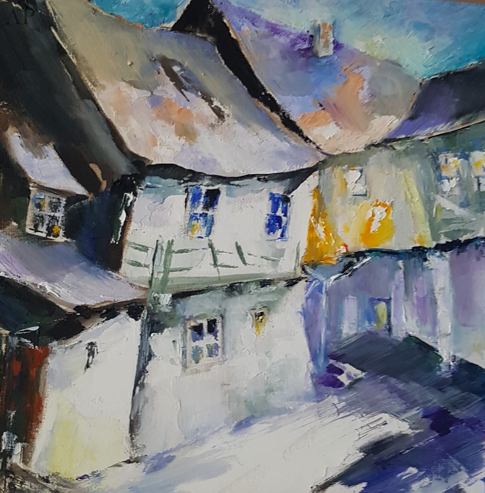 Noapte de vară - Pictură contemporană - Brașov