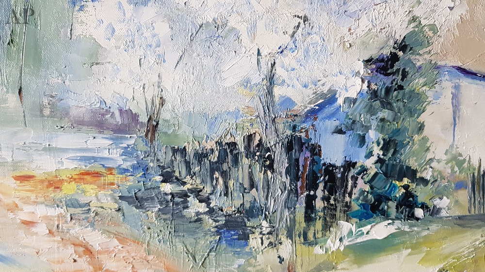 Este primăvară-n satul meu” - Pictură contemporană