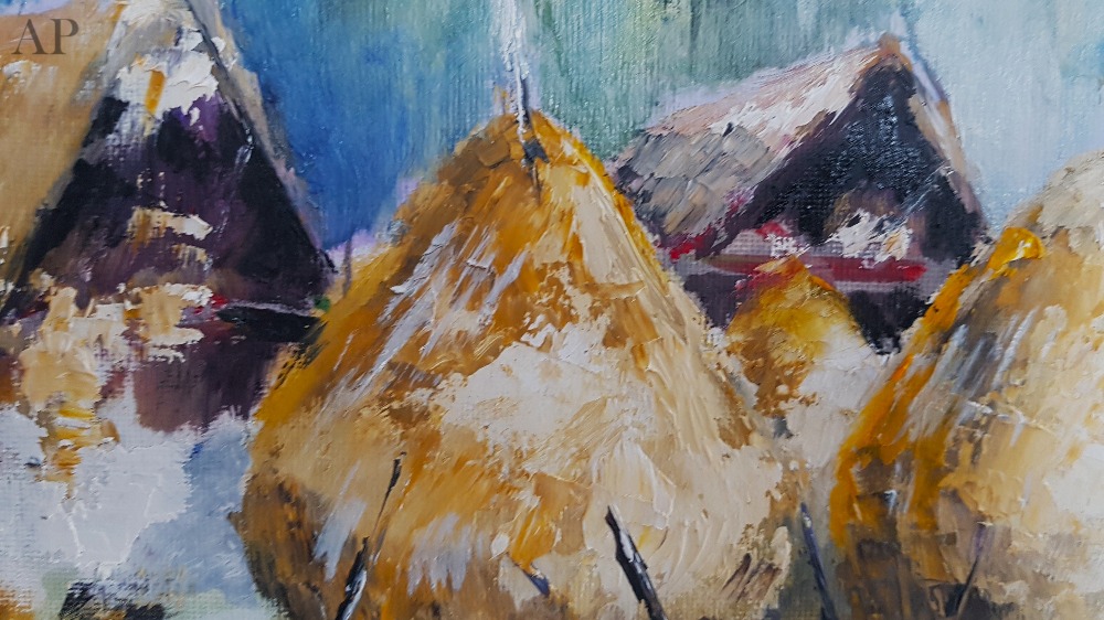 Căpițe pentru iarnă - Pictură contemporană