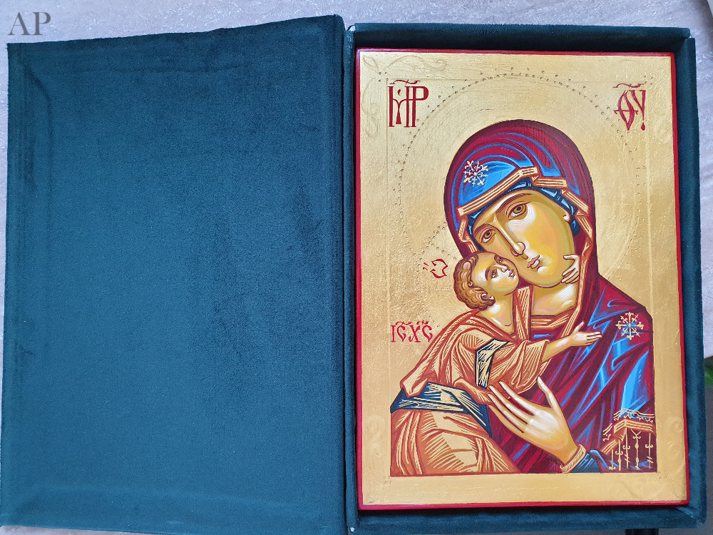 Icoane ortodoxe pictate manual pe lemn – la comandă - Lucrări cu temă religioasă