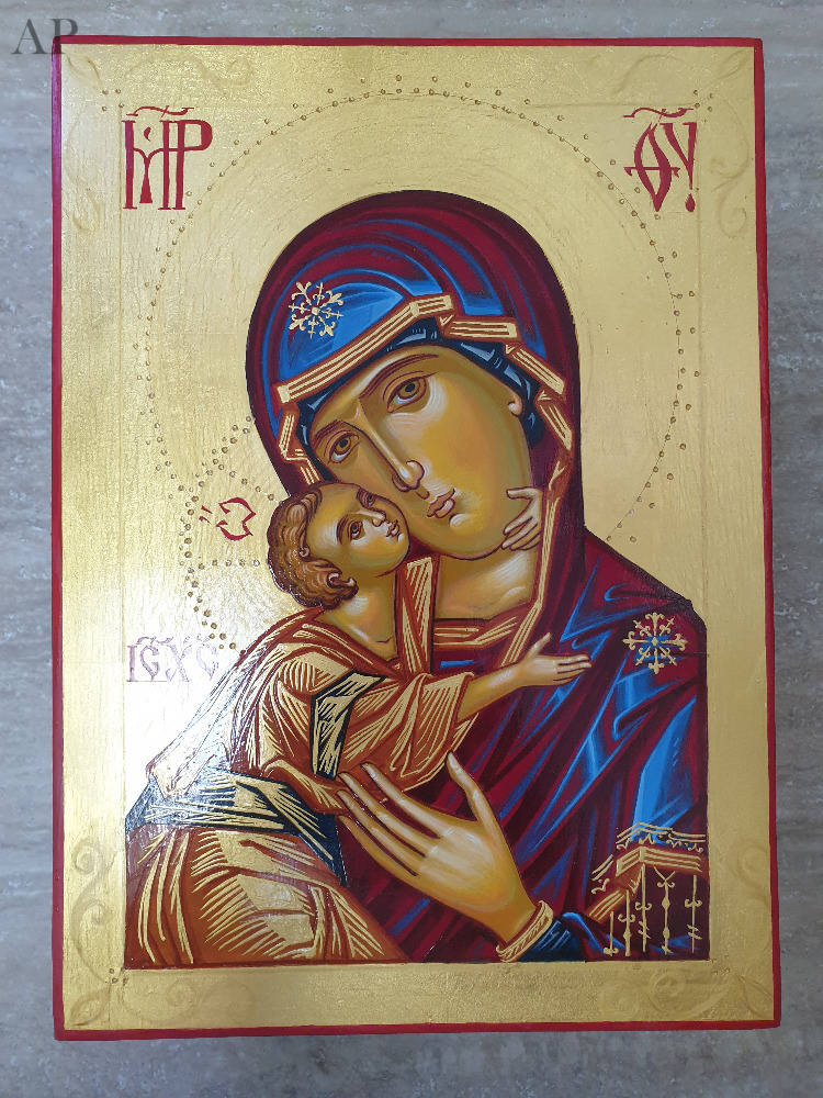 Icoane ortodoxe pictate manual pe lemn – la comandă - Lucrări cu temă religioasă