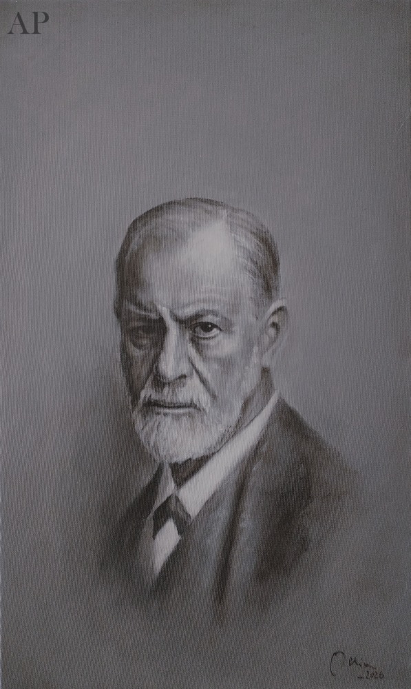 Sigmund Freud - Pictură contemporană - București